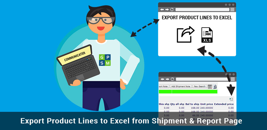 Export Product Lines to Excel from Communicater