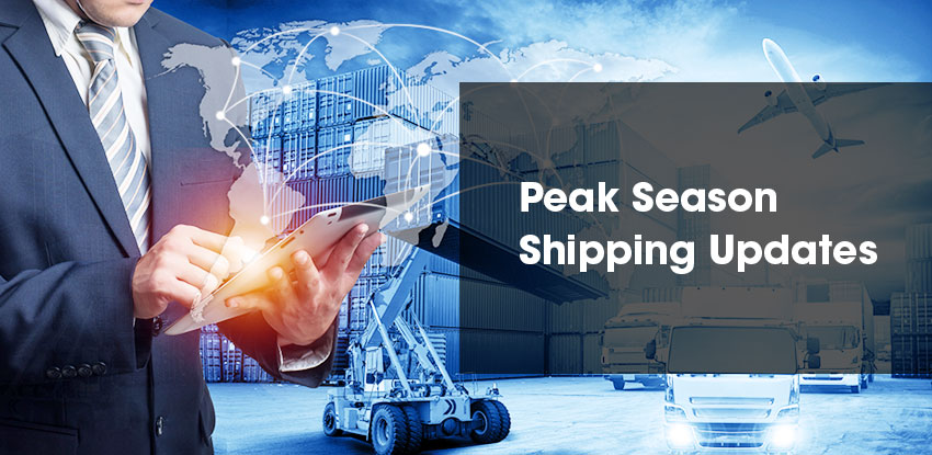 Peak Season Shipping Updates