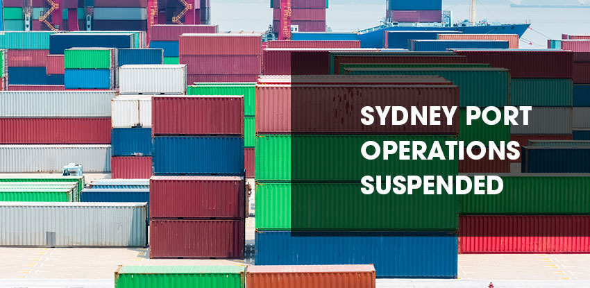 Sydney Port Operations Suspended