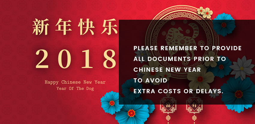 Document Reminder for Chinese New Year